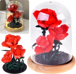 Világító rózsa kupola alatt építőkészlet, 219 darab