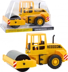 Gyermek építőipari úthenger forgó és csuklós első hengerrel