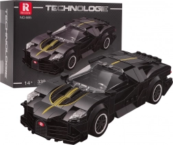 építőkészlet szupersport autó fekete 339 darab