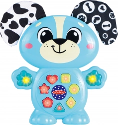 Interaktív kutyus effektekkel, 15 cm