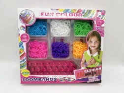 LOOM BANDS karkötőkészítő kreatív készlet – 1200 db gumikarika
