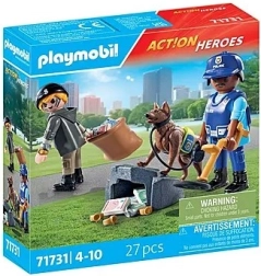 Playmobil Keresés rendőrkutyával