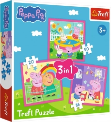 3 az 1-ben puzzle – Peppa és barátai TREFL
