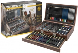 Nagy fa kreatív bőrönd – 91 darabos készlet rajzoláshoz és festéshez