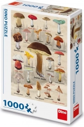 Dino puzzle gombák kollázs 1000 darab