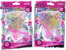 Gumikarikák karkötőkészítő eszközzel, 150 db