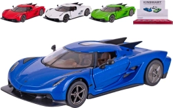 Kinsmart Koenigsegg Jesko Absolut fém autómodell visszahúzós meghajtással