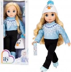 Disney ILY 4Ever divatbaba korcsolyával, Elza ihletésében, 48 cm