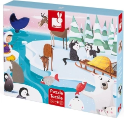 JANOD tapintható puzzle – élet a jégen, 20 darab
