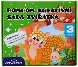 Pompon kreatív készlet – állatkák