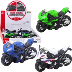 Sport versenymotor tehetetlenségi hajtással, fényekkel és hangokkal