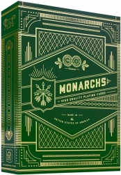 Monarchs játékkártyák zöld