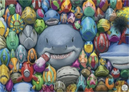 Színes tengeri halak puzzle 1000 darab