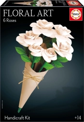 Educa 3D puzzle Floral Art – fehér rózsák