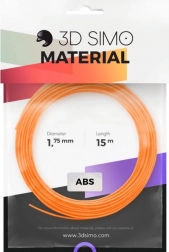 Filament ABS II pro 3D tollhoz és 3D nyomtatáshoz – 15 m készlet (narancssárga, fekete, fehér)