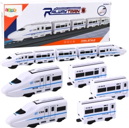 Interaktív vonat 62 cm kocsikkal, hangokkal és fényekkel