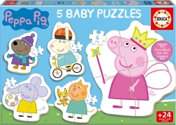Baba puzzle PEPPA malac 5 az 1-ben (3–5 darab)