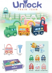 logikai szenzoros játék zárakkal – párosítsd a kulcsot