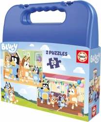Educa Puzzle bőrönd Bluey 2in1