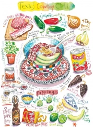 Magnolia puzzle texasi cowboy chili 1000 darab