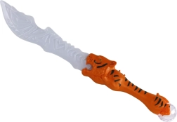 fénykard tigris alakú markolattal – narancssárga