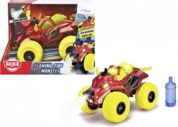 Dickie Toys Fire Monster – gyerek monster truck fényekkel, hangokkal és gőzzel, 25 cm