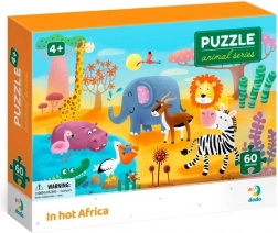 Dodo puzzle állatok: Hőség Afrikában, 60 darab