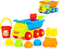 Homokozó teherautó készlet tartozékokkal