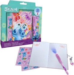 Ajándékszett titkos tollal, jegyzetfüzettel és matricákkal Lilo és Stitch