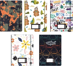 Oxybook füzet A5 40 lap színes motívumokkal