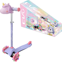 EVO Light Up Mini Cruiser gyerek háromkerekű roller LED kerekekkel – Unikornis