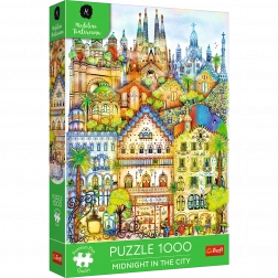 Prémium puzzle 1000 darabból – Éjfél Barcelonában