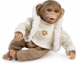 Élethű kismajom puha testtel, 32 cm