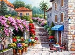 Puzzle Virágbolt tavasszal 260 darab