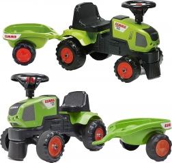 CLAAS Axos 310 Baby pedálos traktor utánfutóval, 1 éves kortól