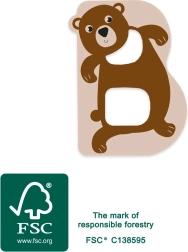 Small Foot fa betű B