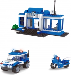 Kompatibilis BLOXO építőkészlet rendőrőrs 194 db