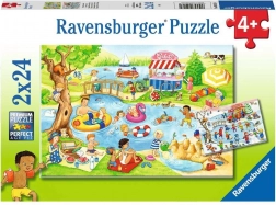 Ravensburger puzzle Szórakozás a tónál 2×24 darab