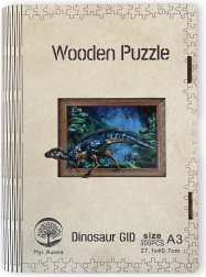 Fa puzzle dinoszaurusz A3 világít a sötétben
