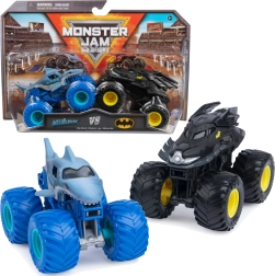 Monster Jam 2 darabos monster truck készlet 1:64 Megalodon vs Batman