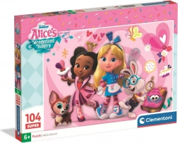 gyerek puzzle 104 darabos clementoni disney Alice’s Wonderland Bakery