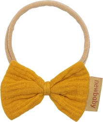 baba fejpánt new baby muszlin mustársárga