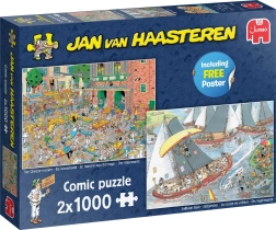 JUMBO puzzle Jan van Haasteren – Holland hagyományok 2×1000 darab