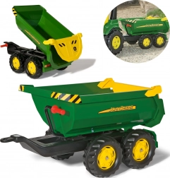 Gyerek utánfutó billenthető platóval JOHN DEERE ROLLY TOYS Halfpipe