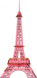 Fa 3D puzzle Eiffel-torony rózsaszín