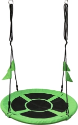 Gólyafészek hinta zászlókkal 100 cm – 2Kids Toys, zöld