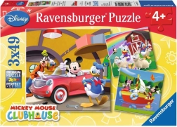 Puzzle RAVENSBURGER Mickey egér játszótere 3×49 darabos