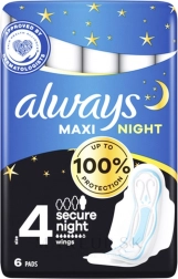 Always Classic Night Maxi éjszakai egészségügyi betétek 6 db