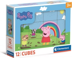 Peppa malac képkockák a Clementonitól, 12 kocka