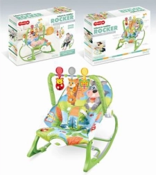 Rezgetős zöld mókusos babahinta